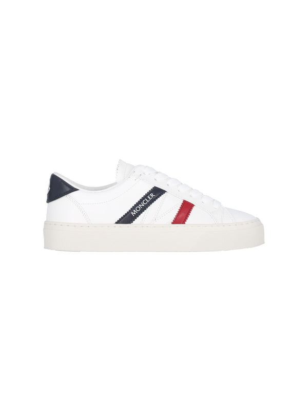 Moncler 100% Leather sneaker in white