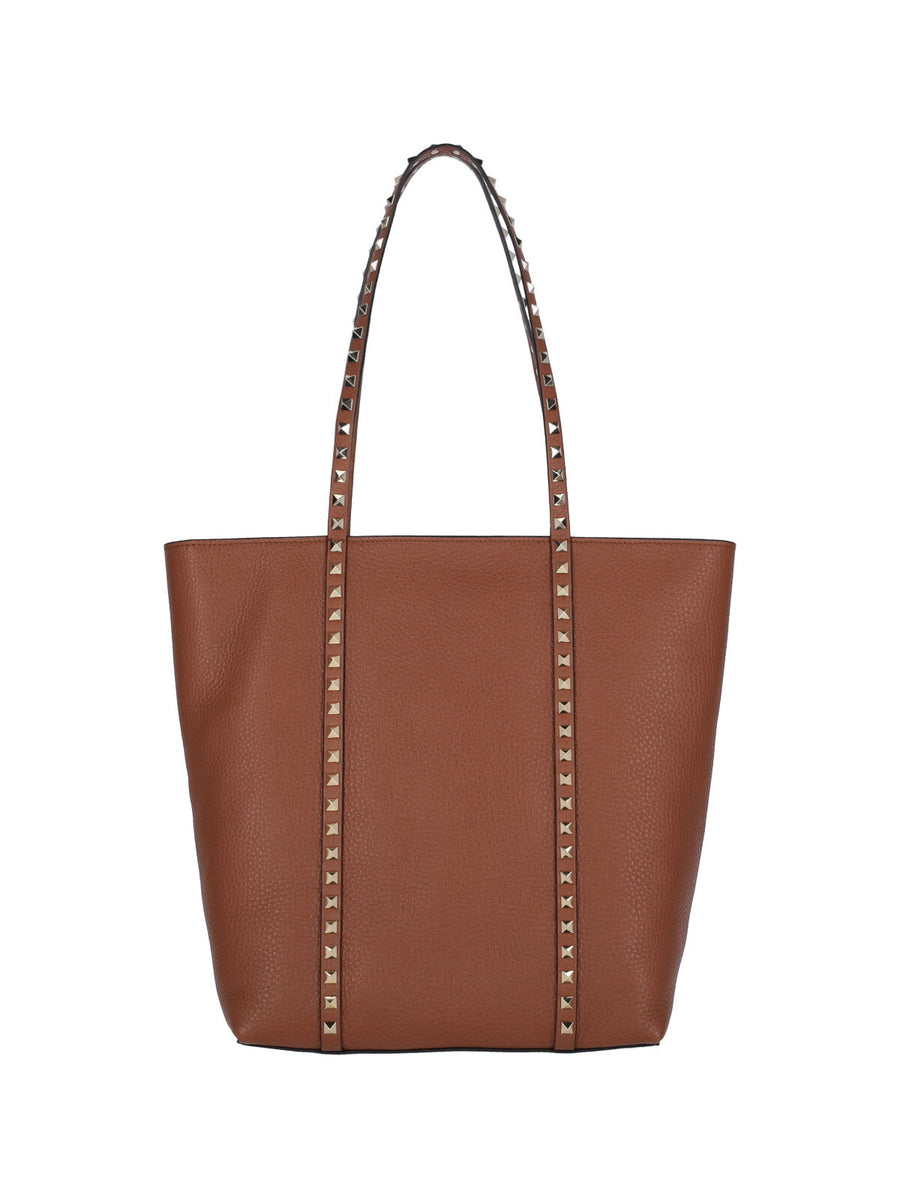 Valentino Garavani 100% Calf Leather tote bag in brown