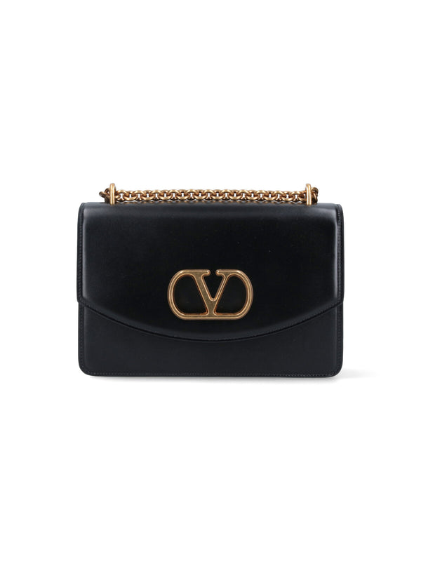 Valentino Garavani 100% Lamb Leather shoulder bag in black