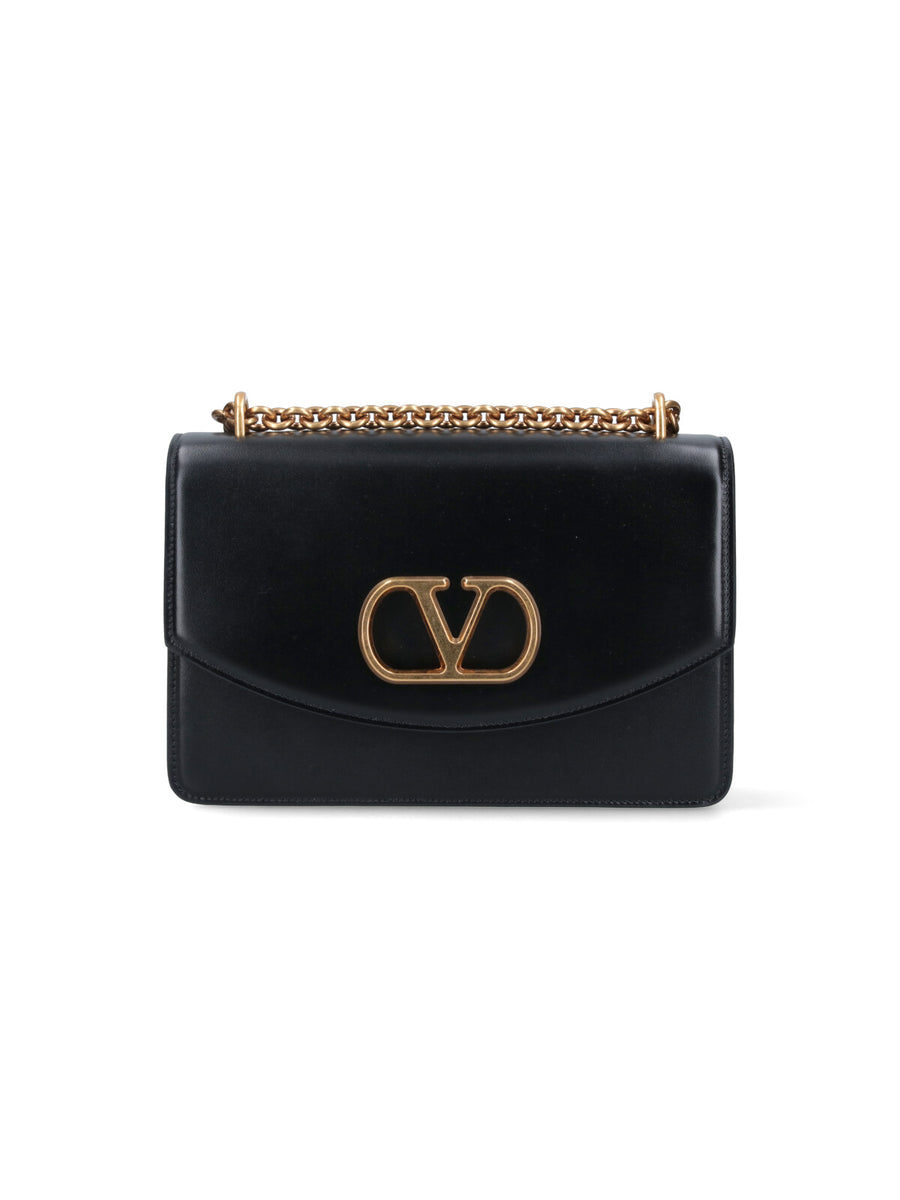 Valentino Garavani 100% Lamb Leather shoulder bag in black