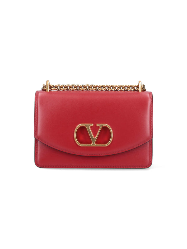 Valentino Garavani 100% Lamb Leather shoulder bag in red