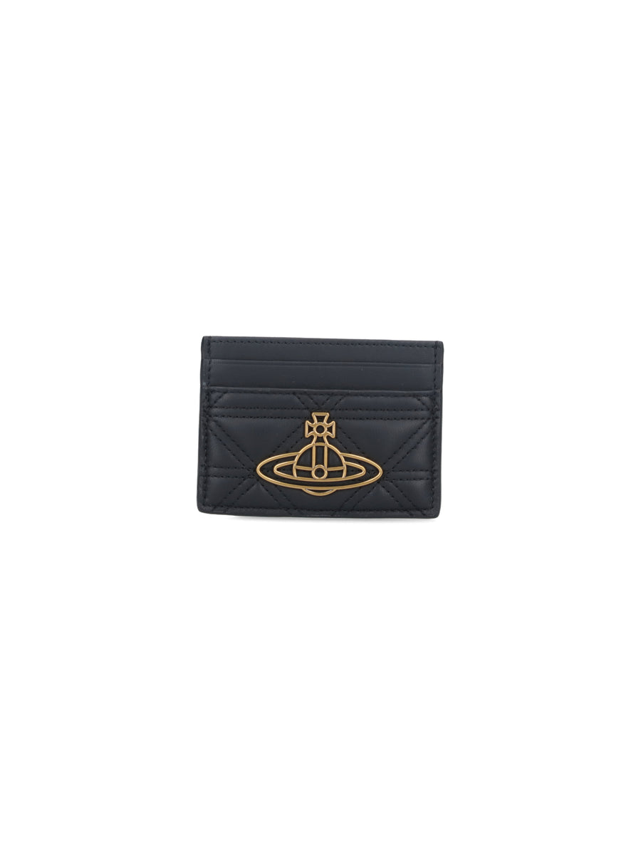 Vivienne Westwood 100% Lamb Leather card case in black