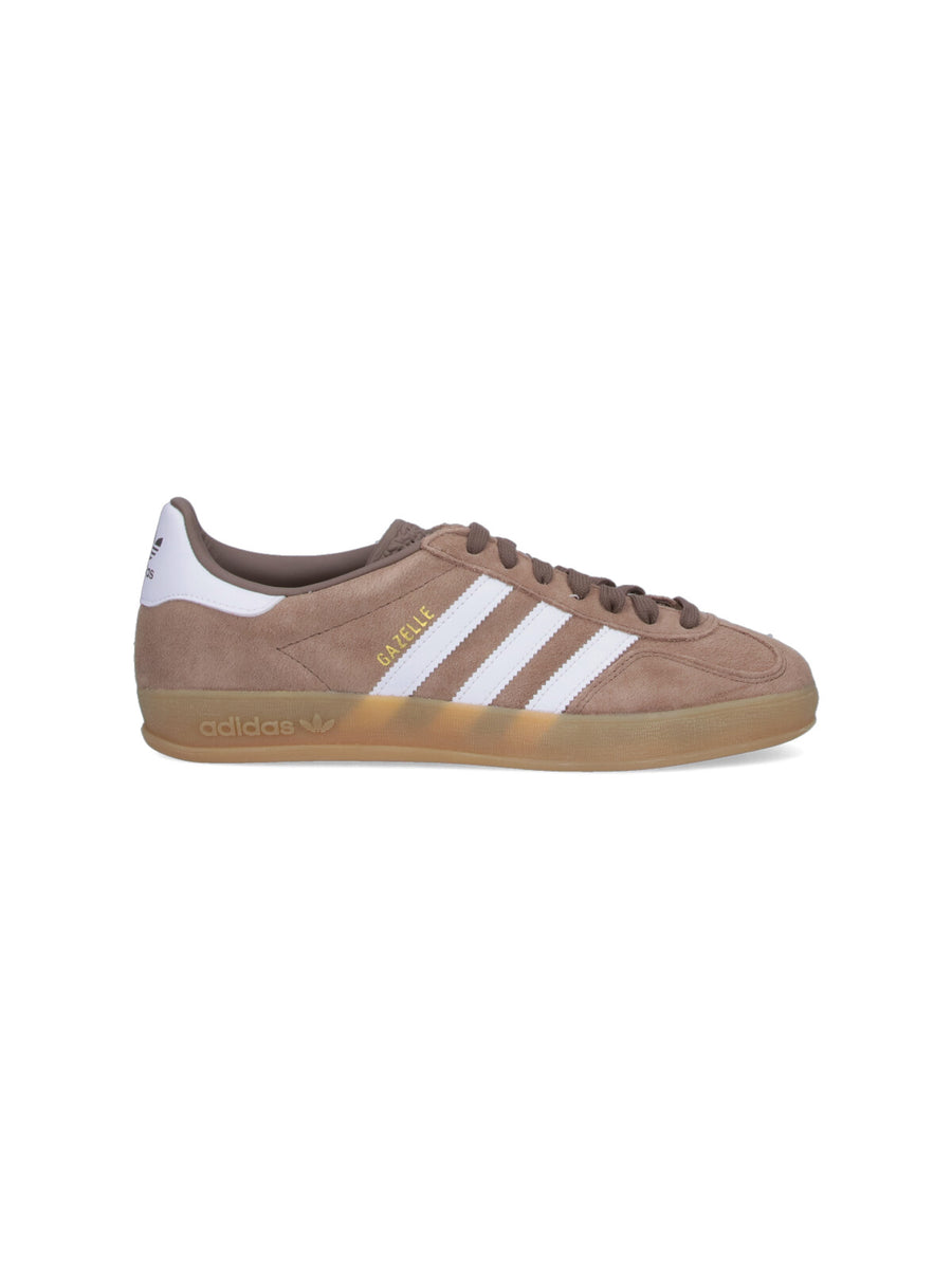 Adidas 100% leather sneaker in brown