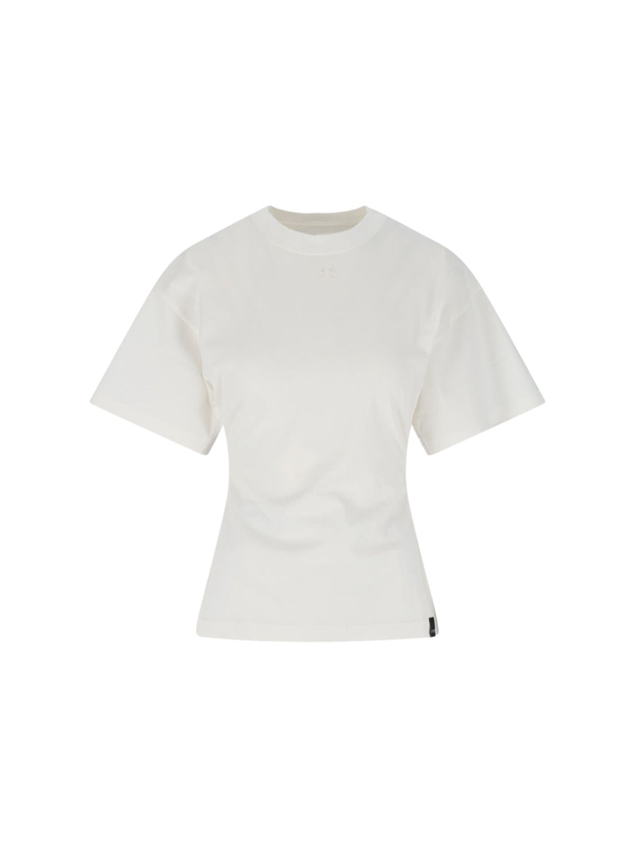 CourrèGes 100% Cotton t-shirt in white