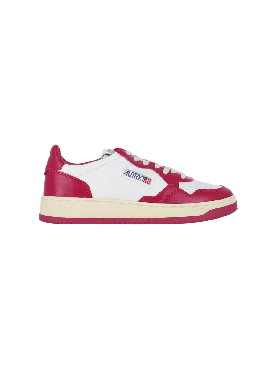 Autry Upper: 100% Cow Leather sneaker in red
