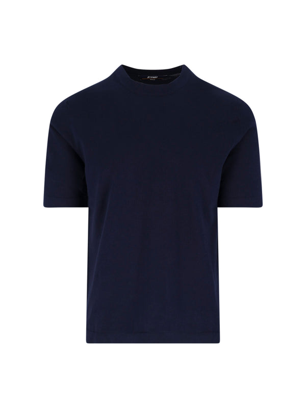 K-Way 100% Cotton t-shirt in navy