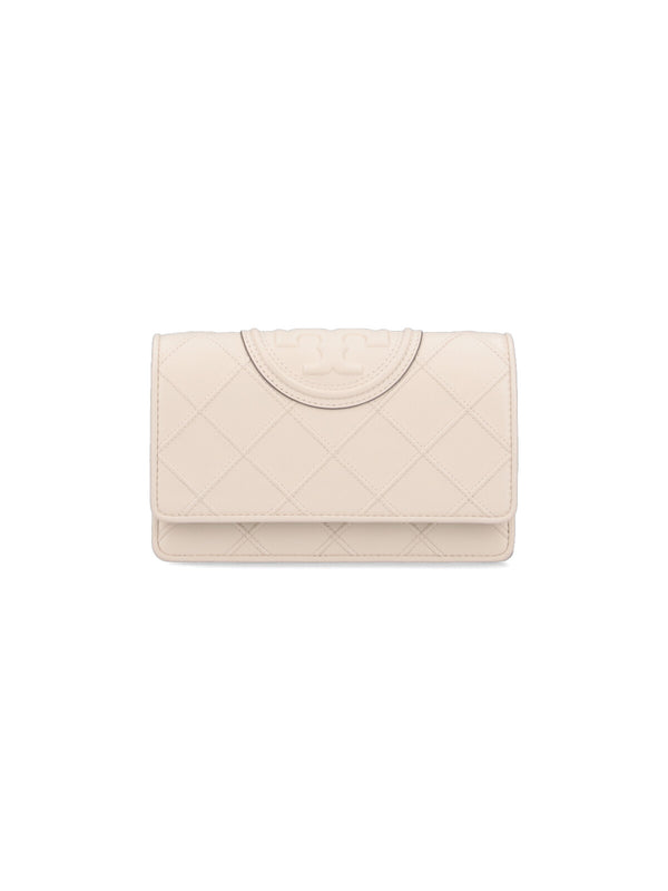 Tory Burch Body: 100% Lamb Leather shoulder bag in white