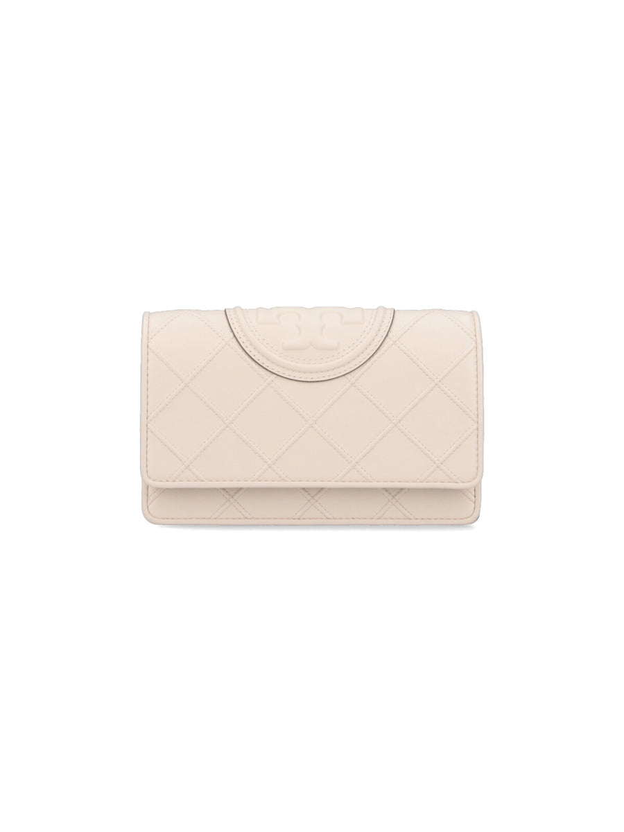 Tory Burch Body: 100% Lamb Leather shoulder bag in white