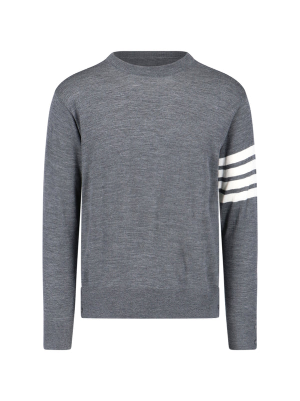 Thom Browne 100% Virgin Wool sweater in gray
