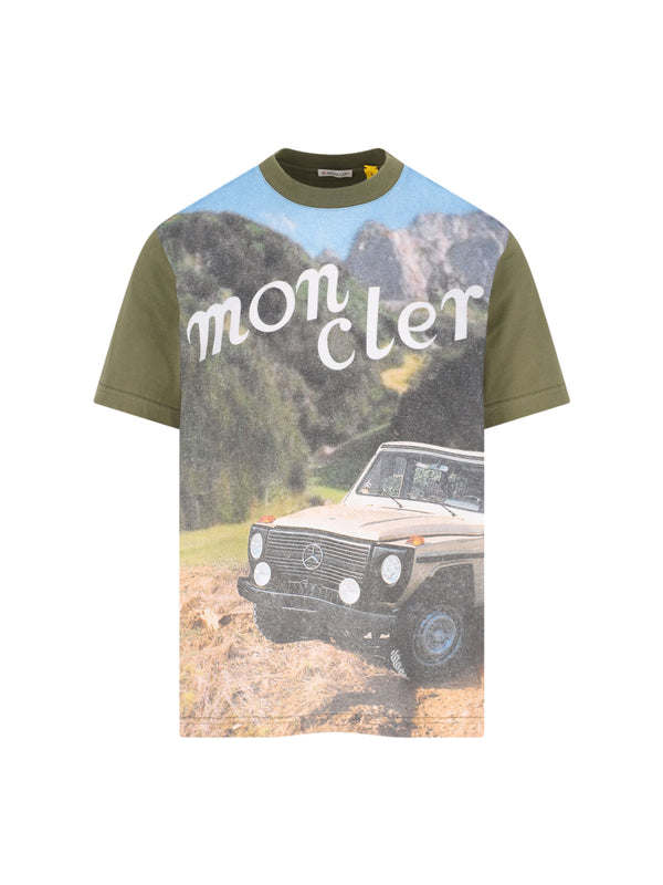Moncler Genius 100% Cotton t-shirt in green