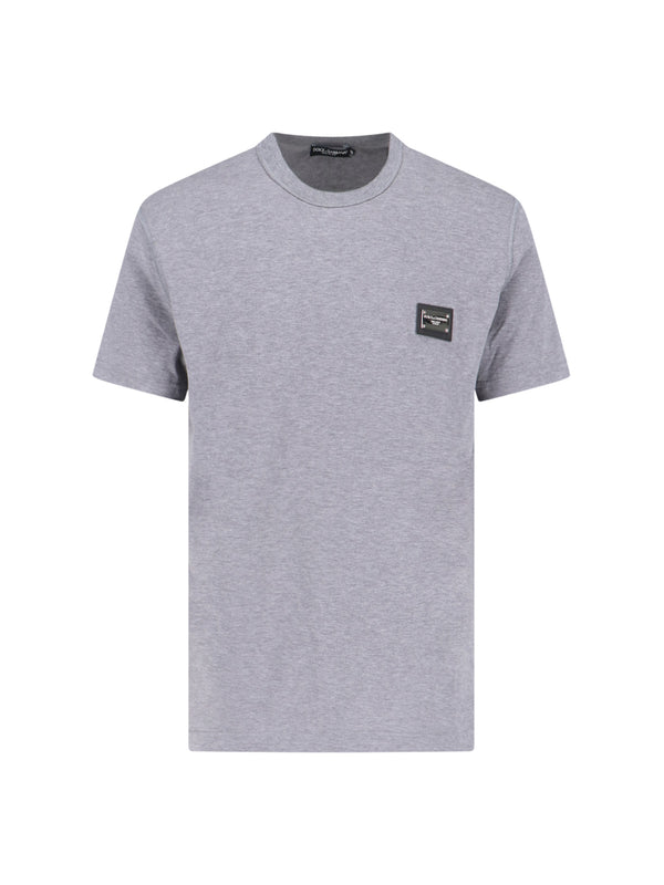 Dolce & Gabbana 100% Cotton t-shirt in gray