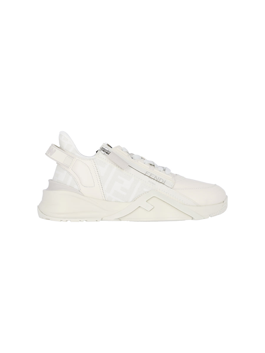 Fendi Ajzh 100% Calf Leather sneaker in white
