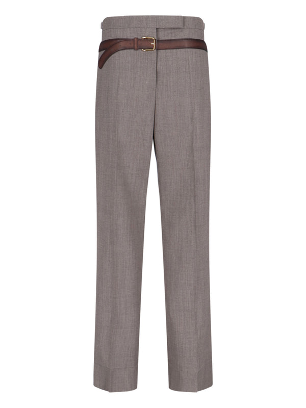 Prada 55% polyester 45% virgin wool trousers in gray