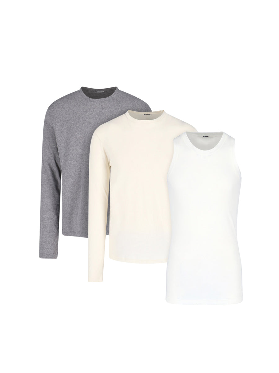 Jil Sander 100% Cotton t-shirt set in multicolor