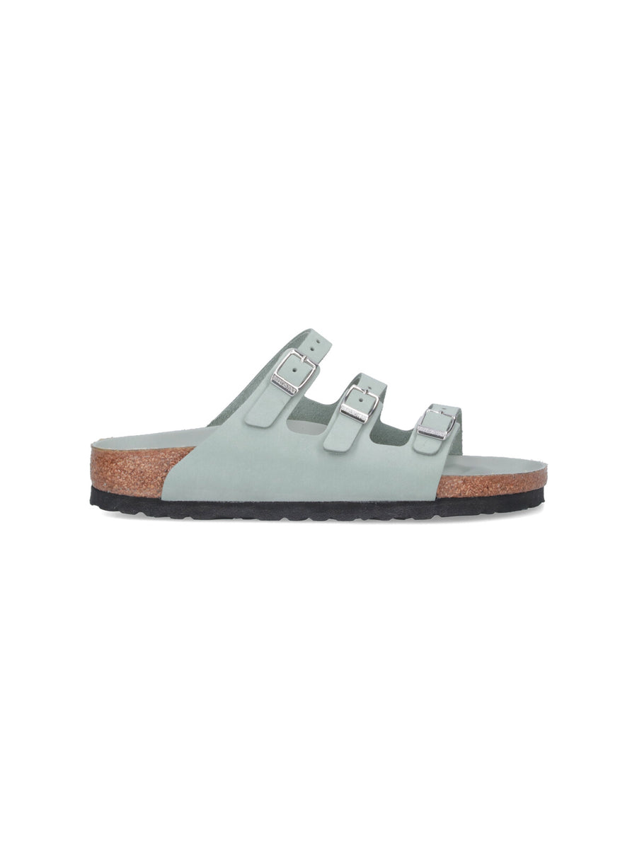 Birkenstock 100% Nubuck Leather sandal in green
