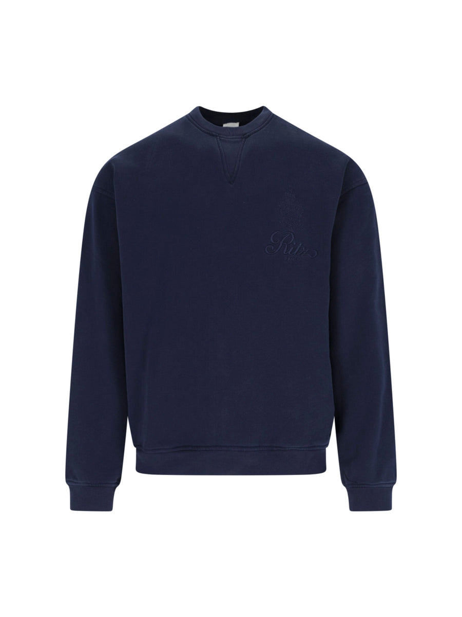 Frame 85% cotton 15% polyester sweatshirt in navy
