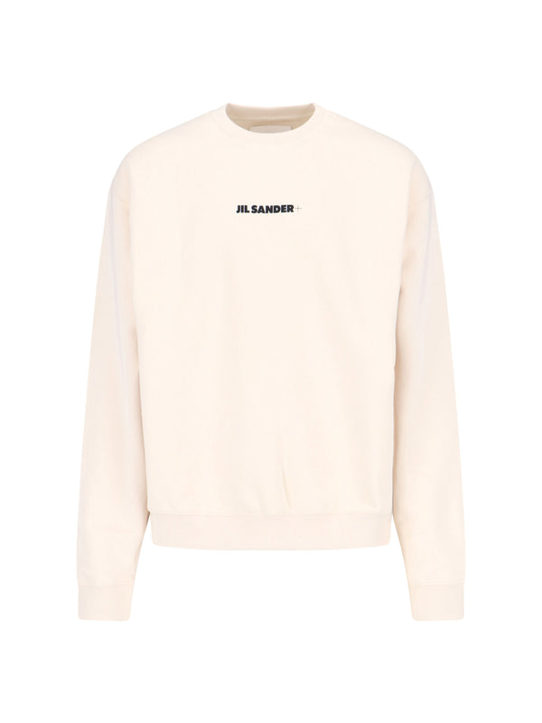 Jil Sander 100% Cotton sweatshirt in white