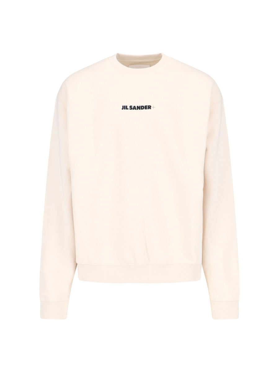 Jil Sander 100% Cotton sweatshirt in white