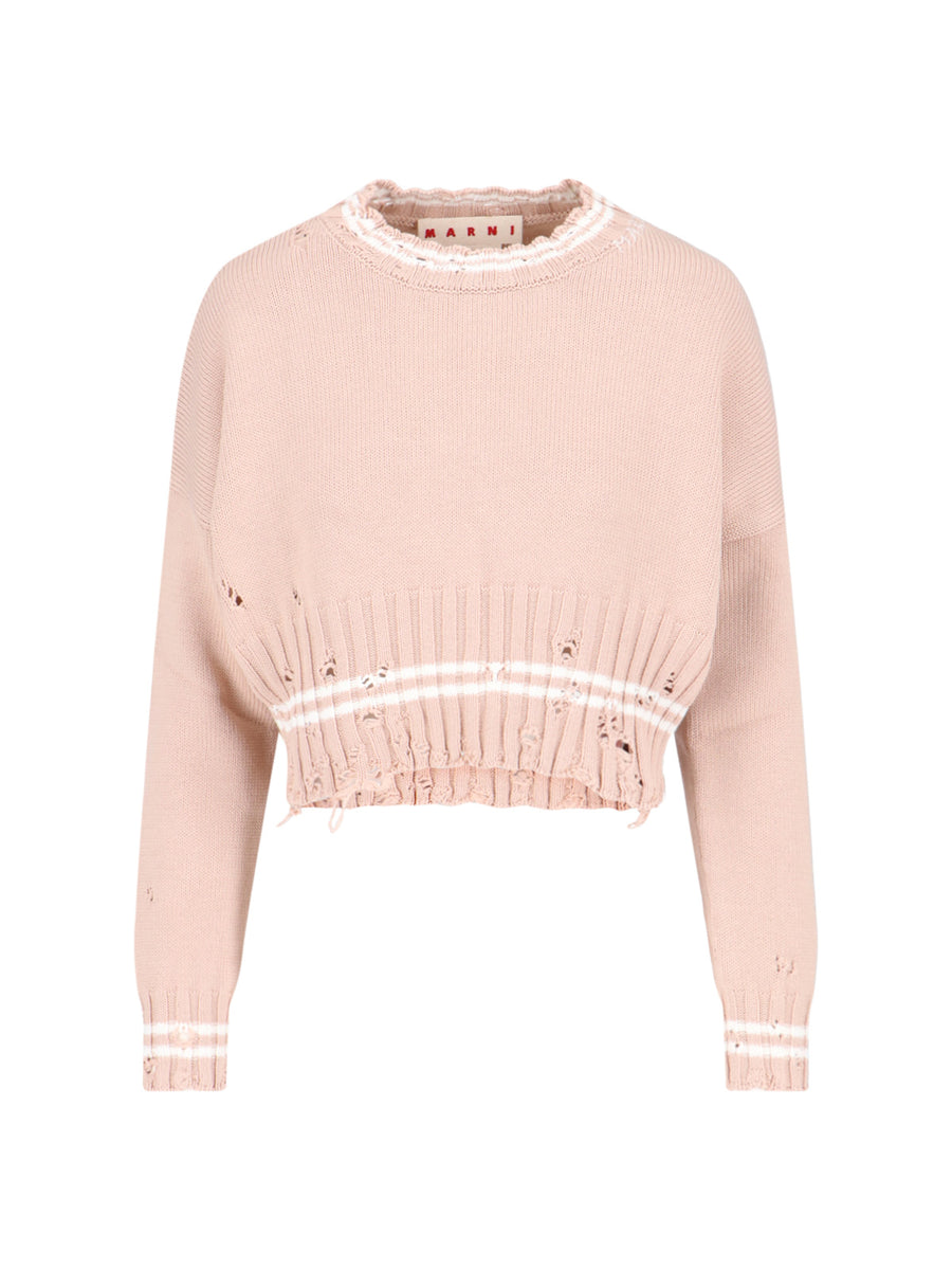 Marni 100% Cotton sweater in pink