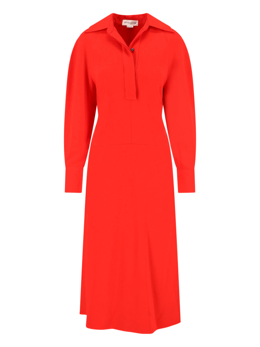 Victoria Beckham 50% Viscose dress in red