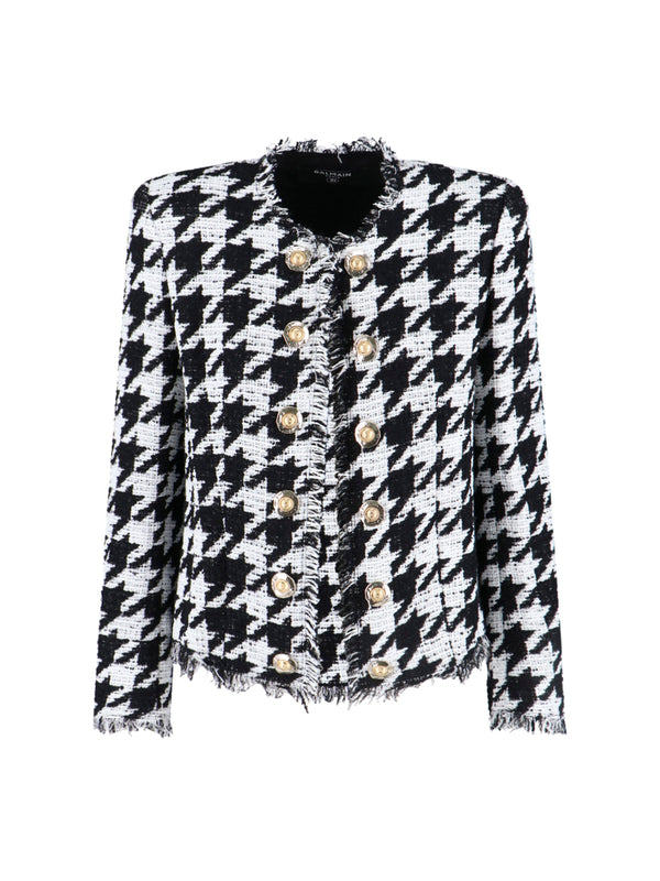 Balmain 71% Cotton jacket in black