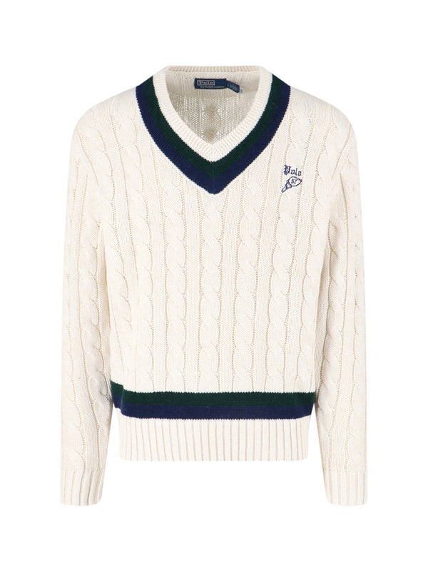 Polo Ralph Lauren 50% Cotton sweater in white