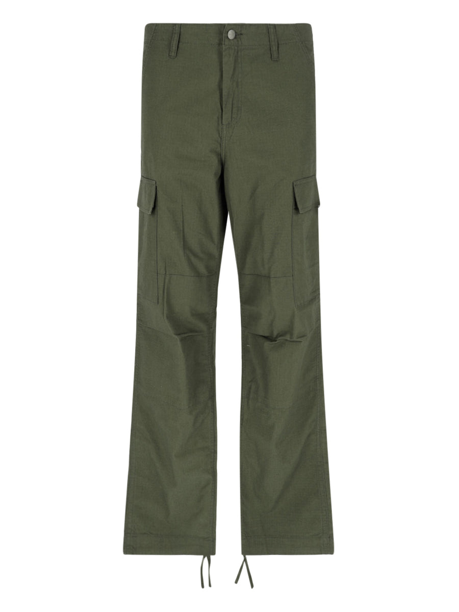 Carhartt Wip 100% Cotton cargo pants in green
