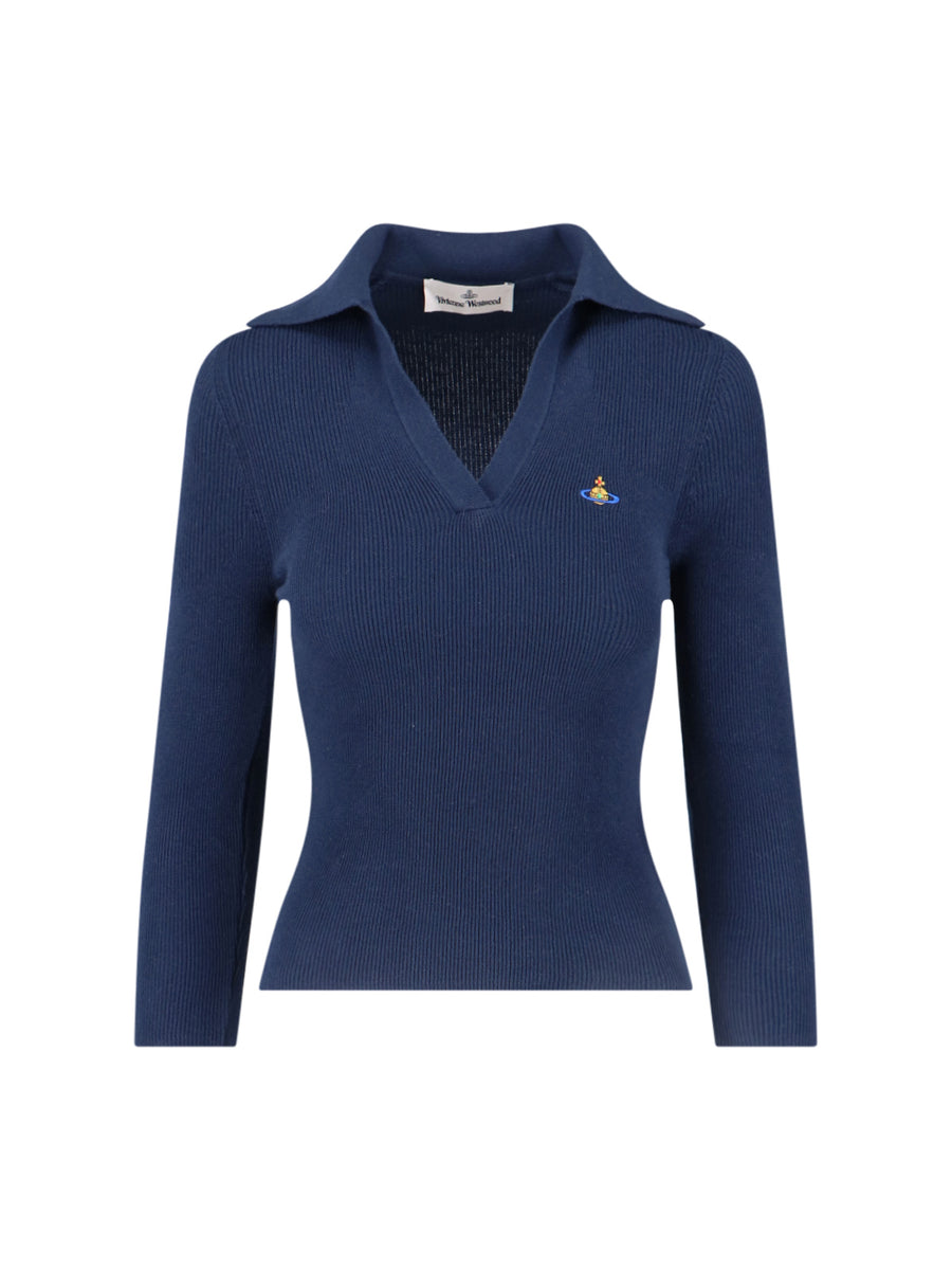 Vivienne Westwood 85% Cotton polo in navy