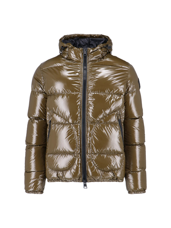Herno 100% Polyamide down jacket in green