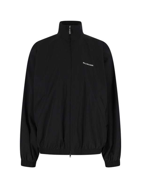 Balenciaga 100% polyester jacket in black