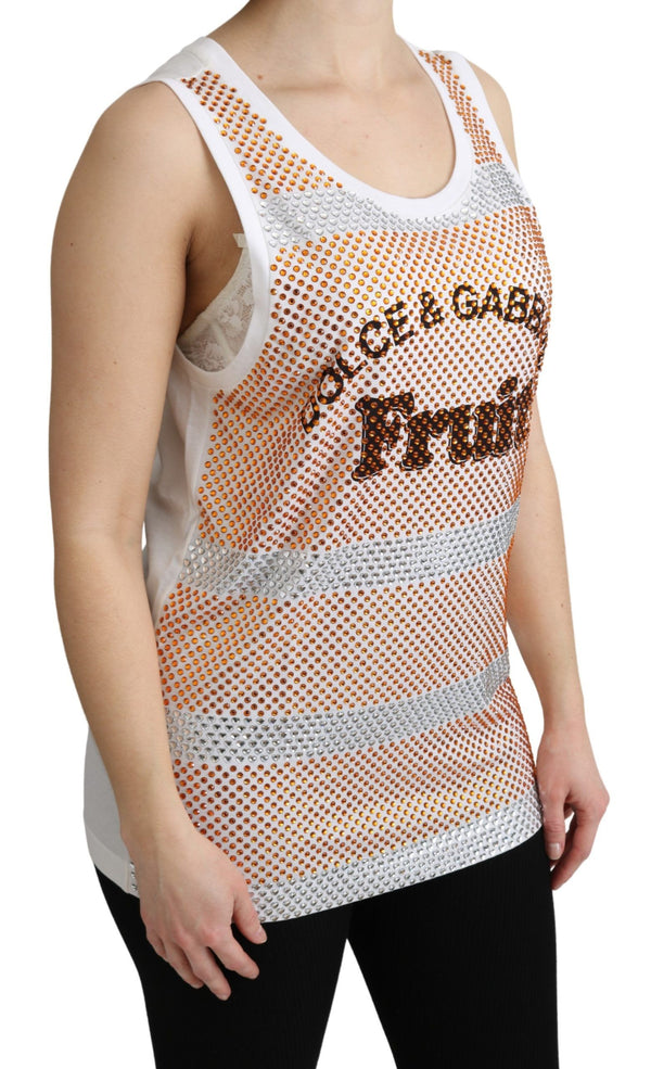 Dolce & Gabbana 100% Cotton tank top in white
