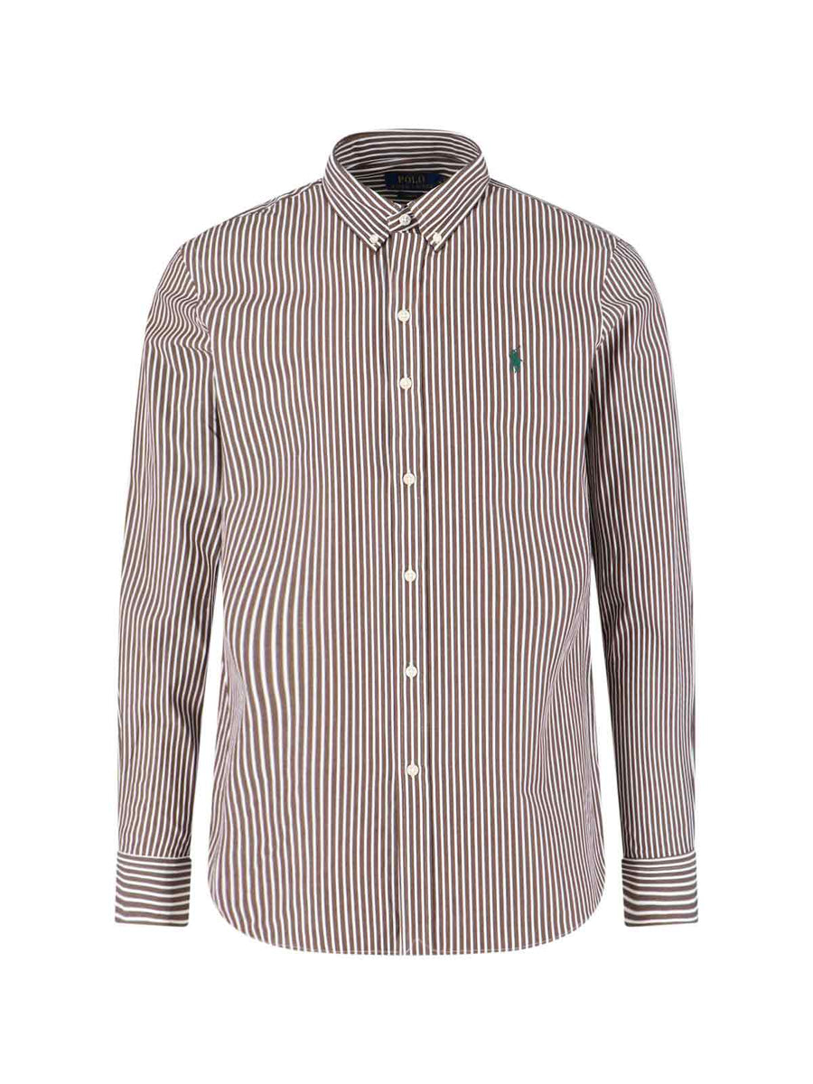 Polo Ralph Lauren 91% Cotton shirt in brown