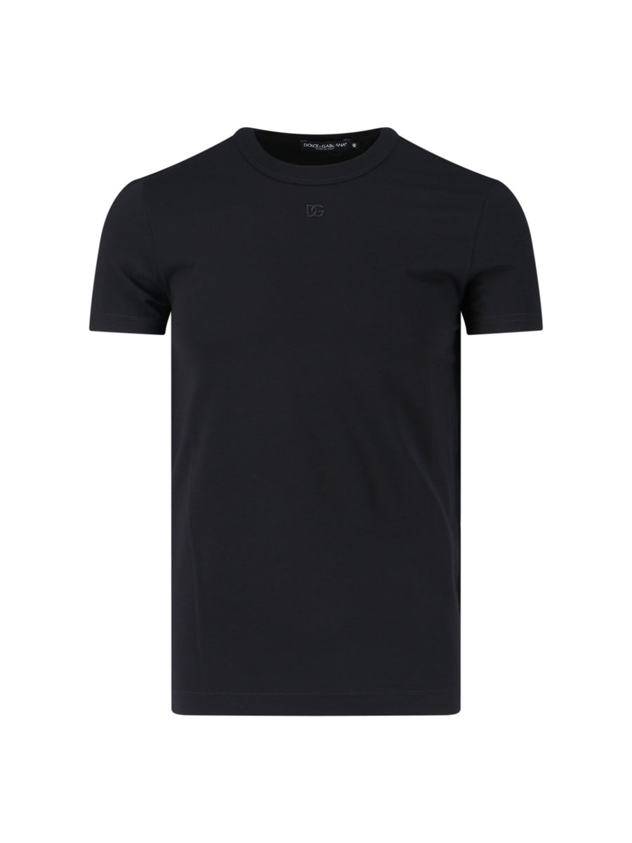 Dolce & Gabbana 90% Cotton t-shirt in black