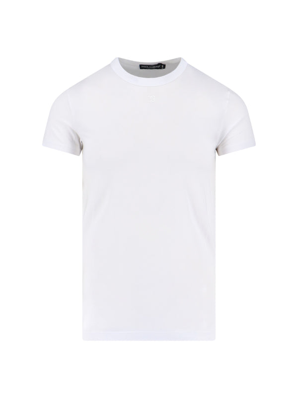 Dolce & Gabbana 90% Cotton t-shirt in white