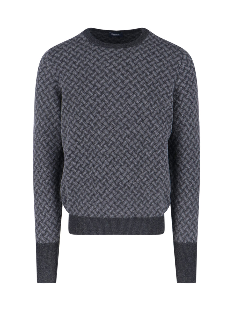 Drumohr 100% cashmere sweater in gray