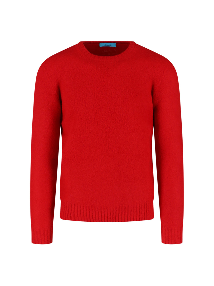 Drumohr 100% lambswool sweater in red