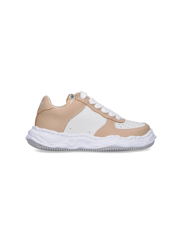 Maison Mihara Yasuhiro Leather sneaker in beige