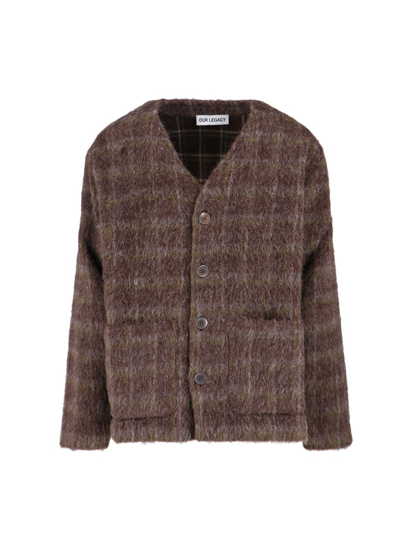 Our Legacy 35% Wool cardigan in brown