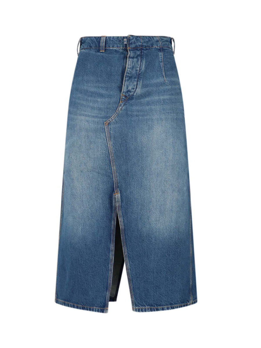 Victoria Beckham 100% Cotton skirt in blue