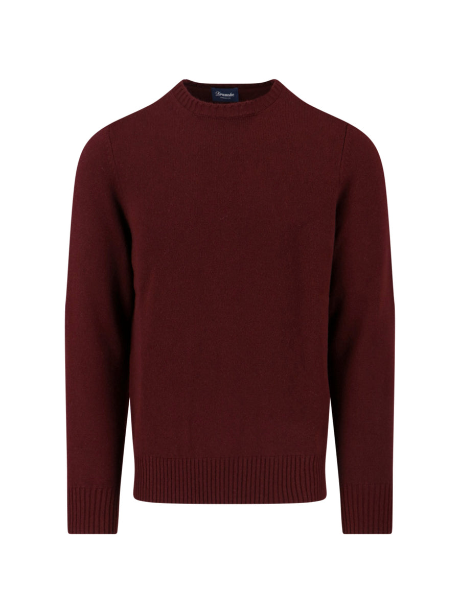Drumohr 100% cashmere sweater in red