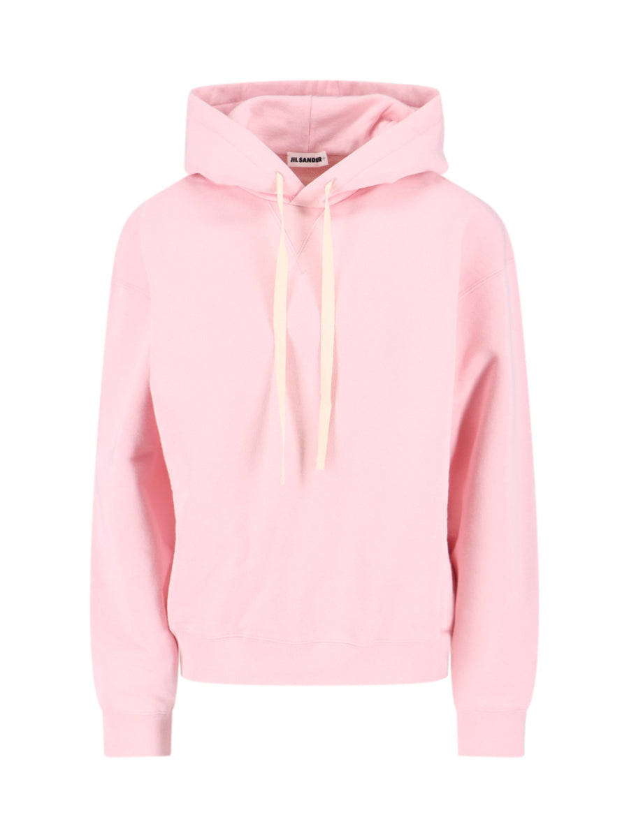 Jil Sander 100% Cotton hoodie in pink