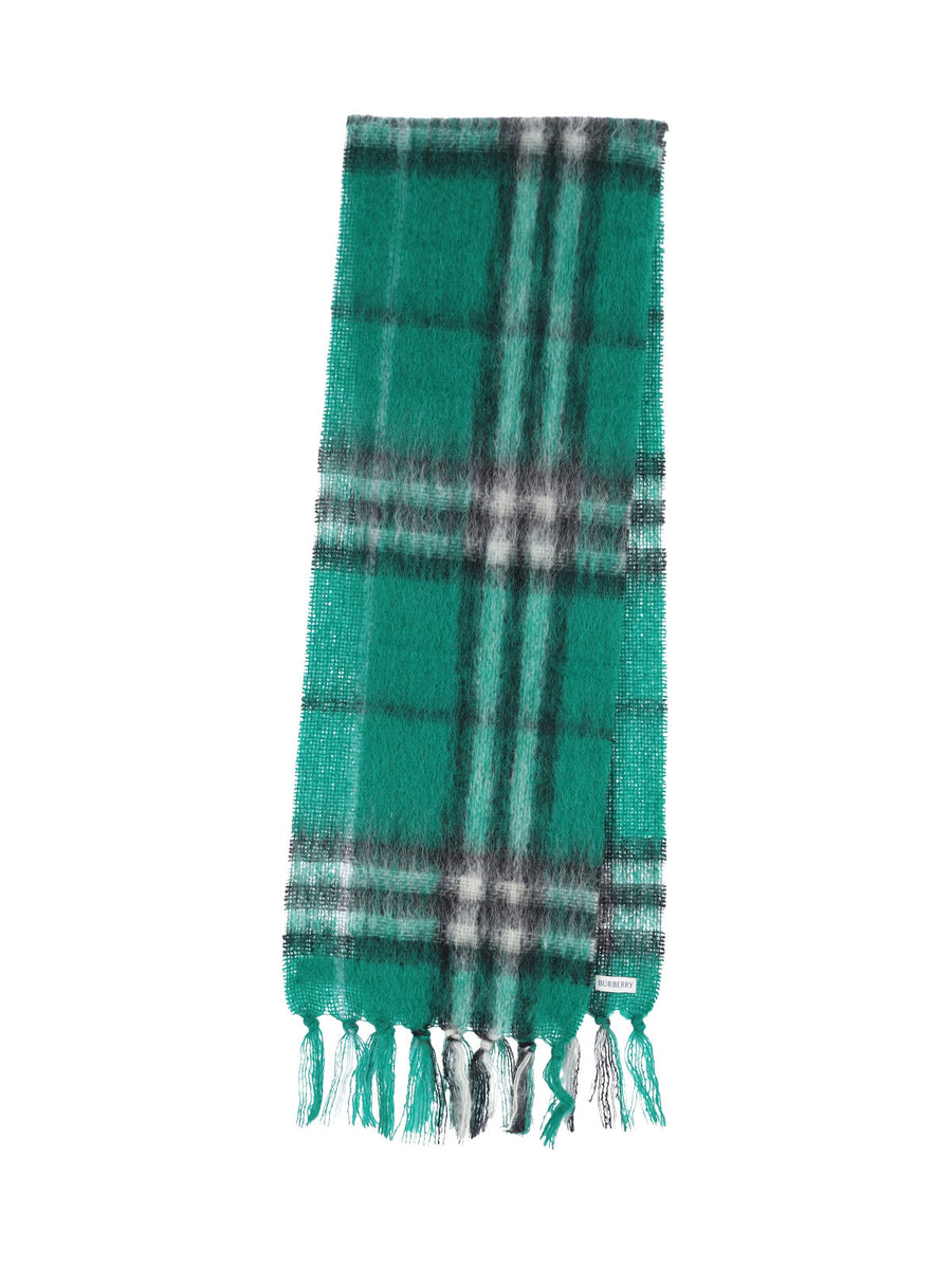 Burberry 62% Mohair scarf in green