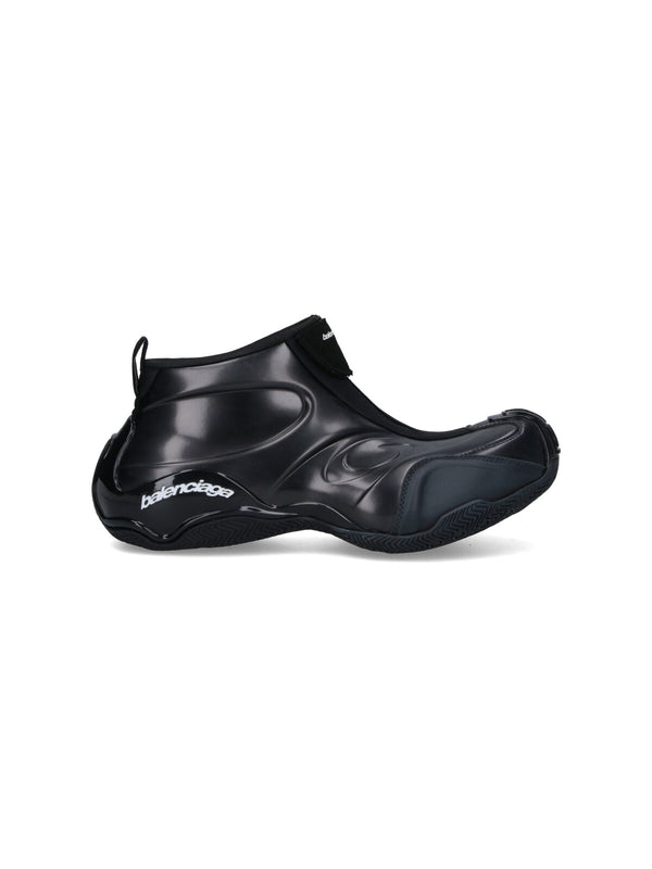 Balenciaga Wbkbm 55% Polyester sneaker boot in black