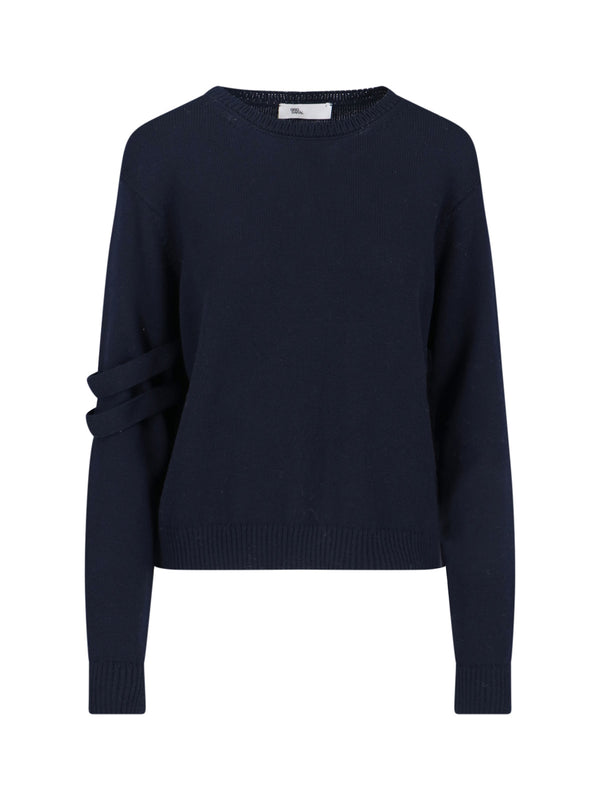 Sibel Saral Marine 100% Merino wool sweater in navy