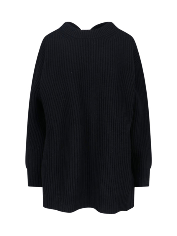 MM6 Maison Margiela 61% Wool sweater in black