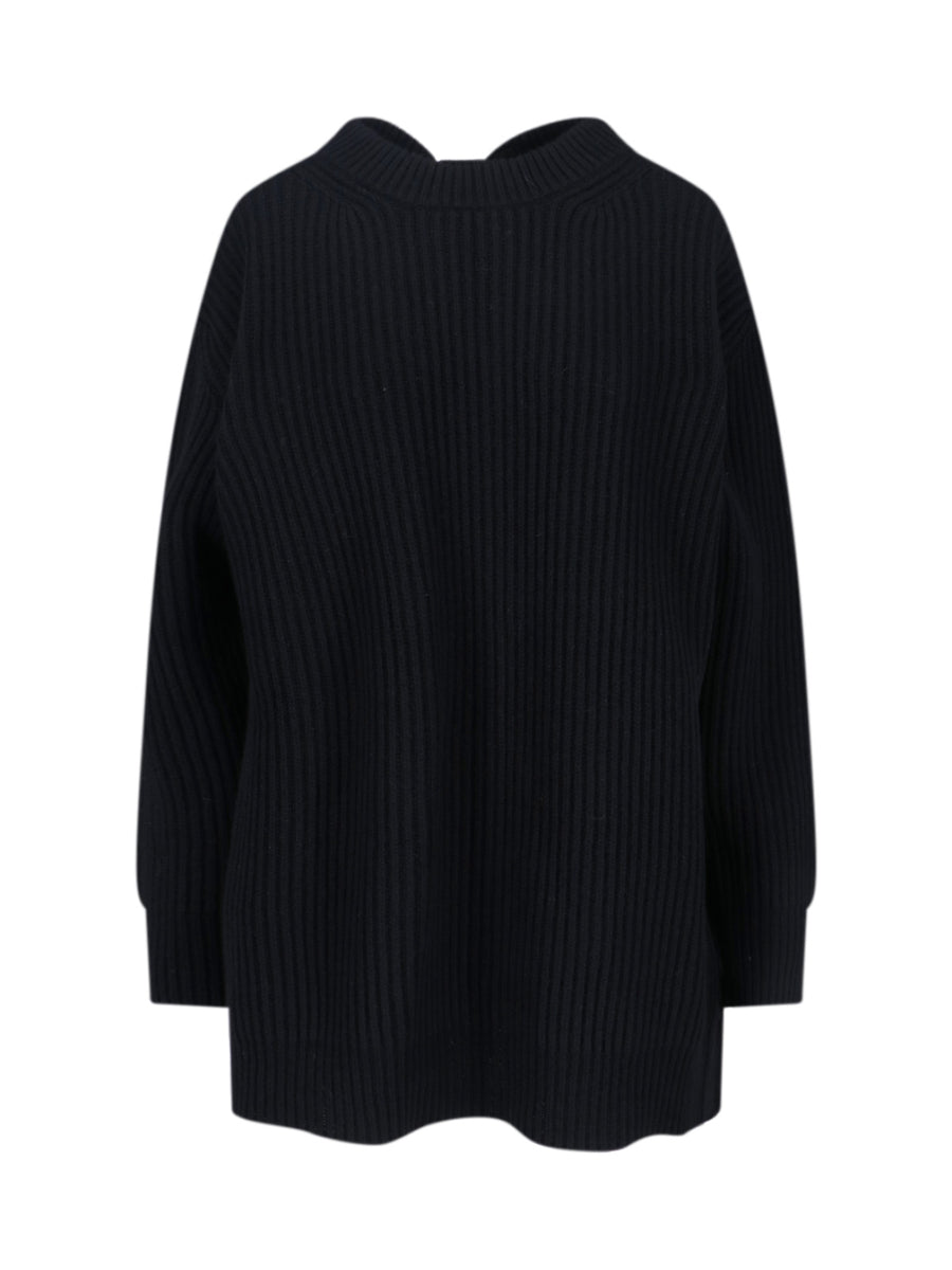 MM6 Maison Margiela 61% Wool sweater in black