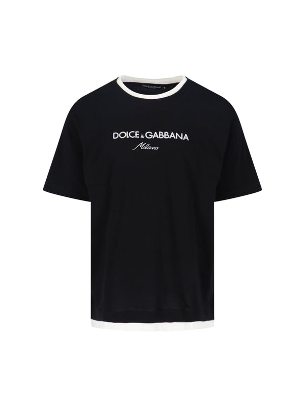 Dolce & Gabbana 100% Cotton t-shirt in black