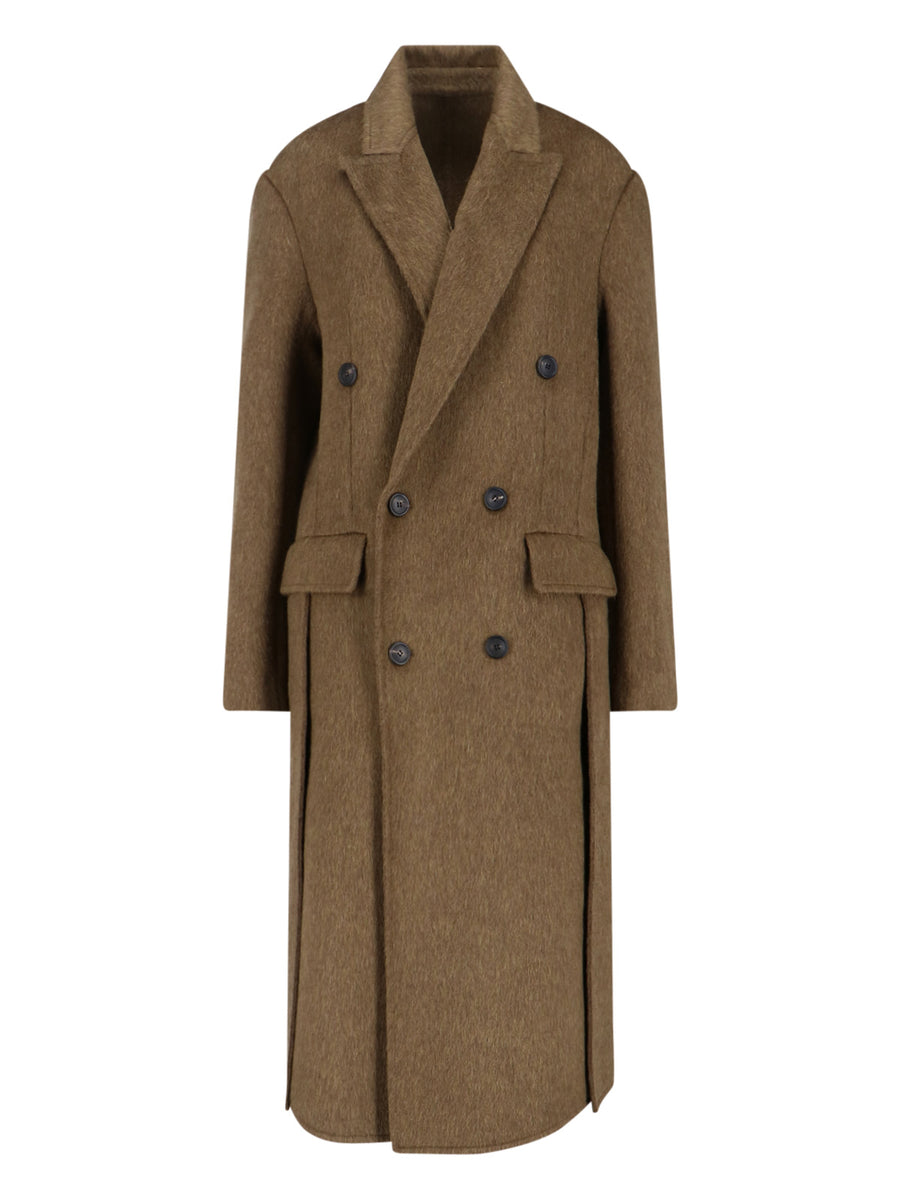 Phoebe Philo Shell: 50% Wool 30% Mohair 20% Polyamide; Lining: 100% Viscose coat in brown