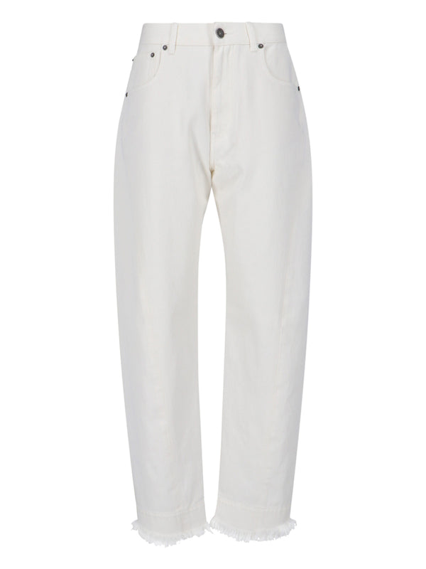 Phoebe Philo 100% Cotton jeans in white
