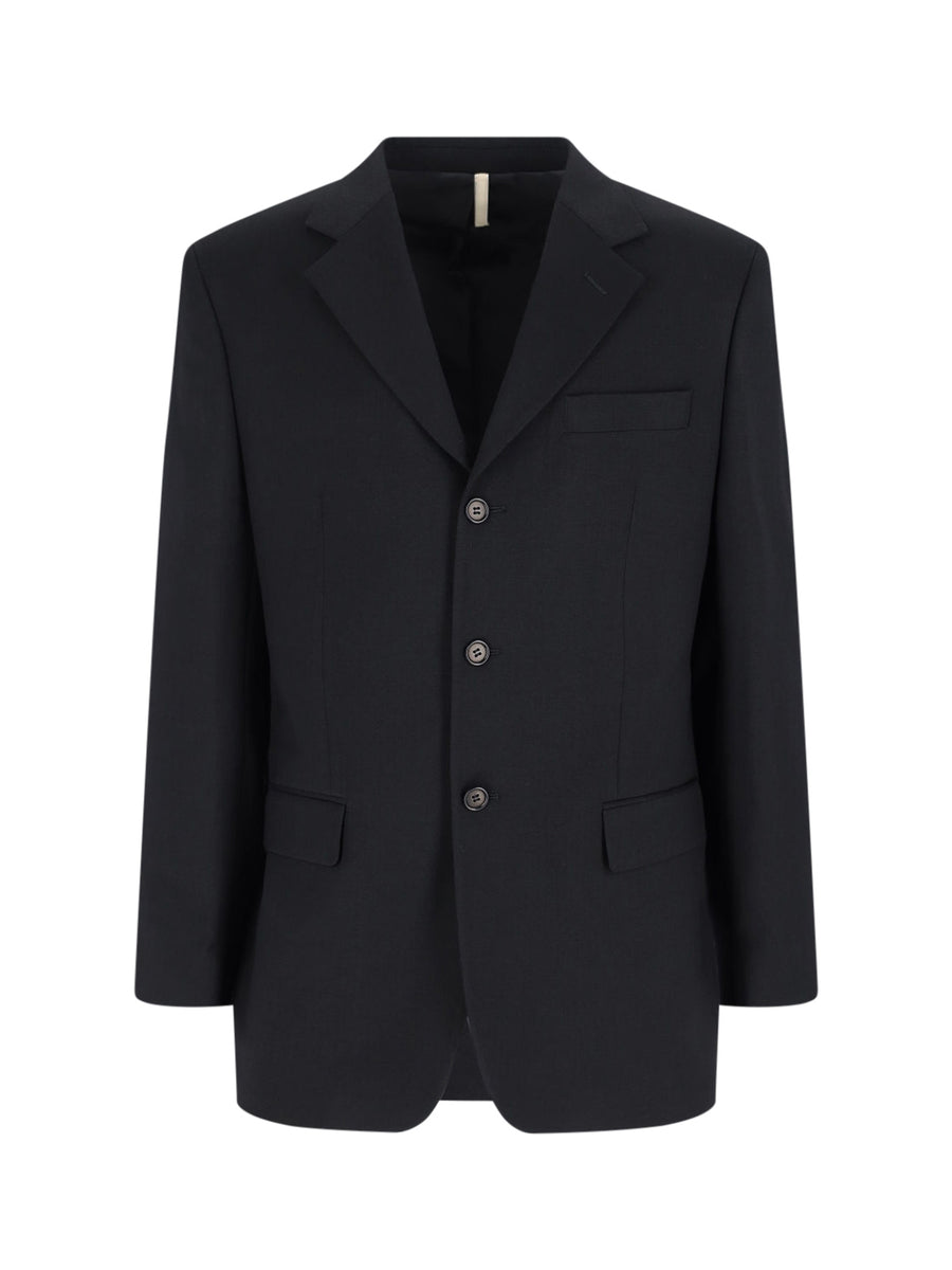 Sunflower 100% wool blazer in black